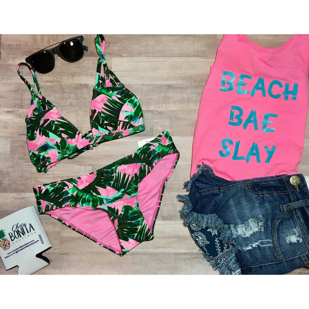 Floral Paradise Mesh Bikini | Brigitewear